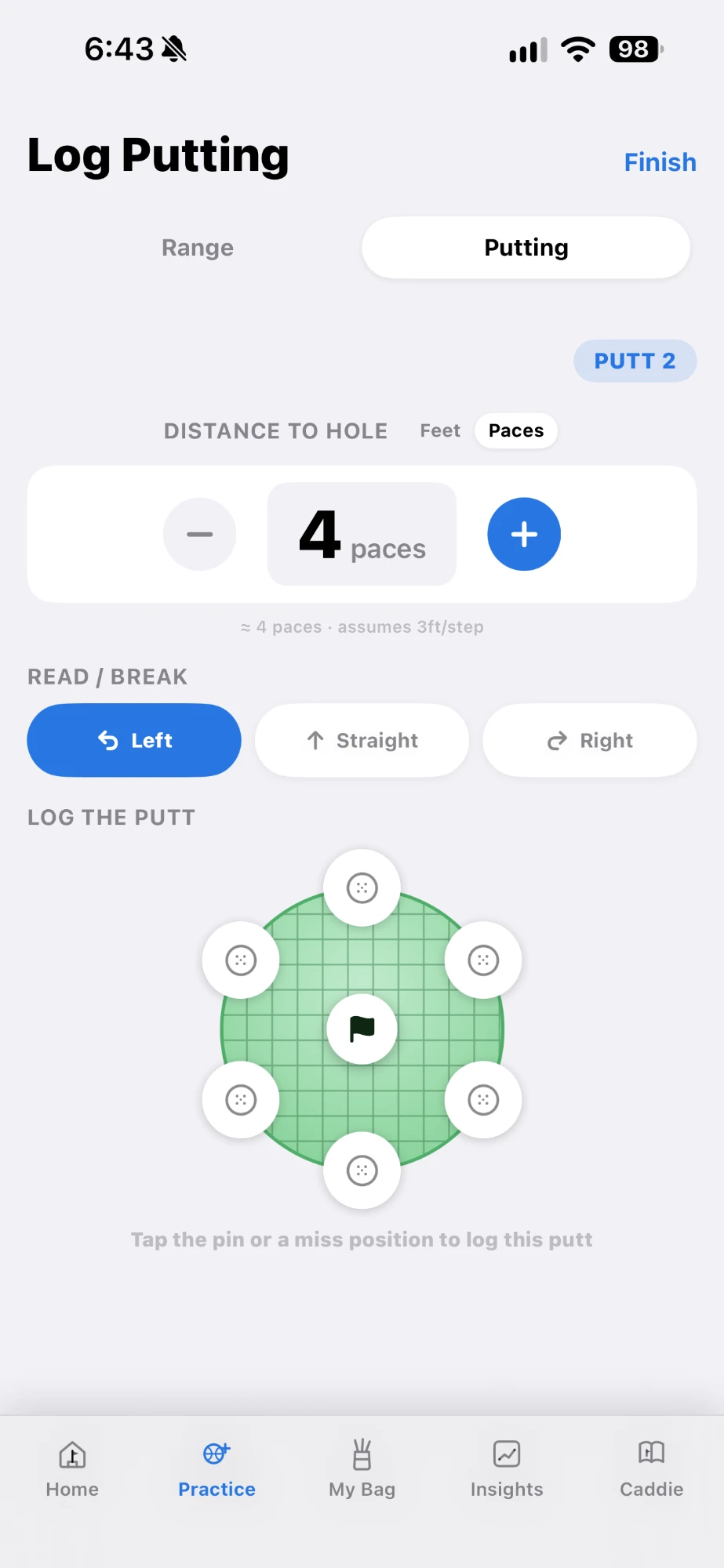 Breakfast Ball Log Putting screen